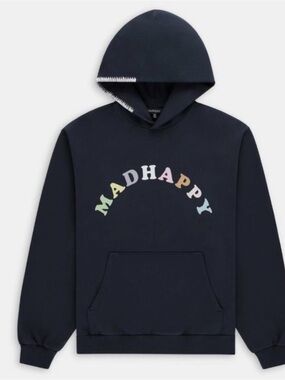 Madhappy Black Hoodie with Multicolor Logo